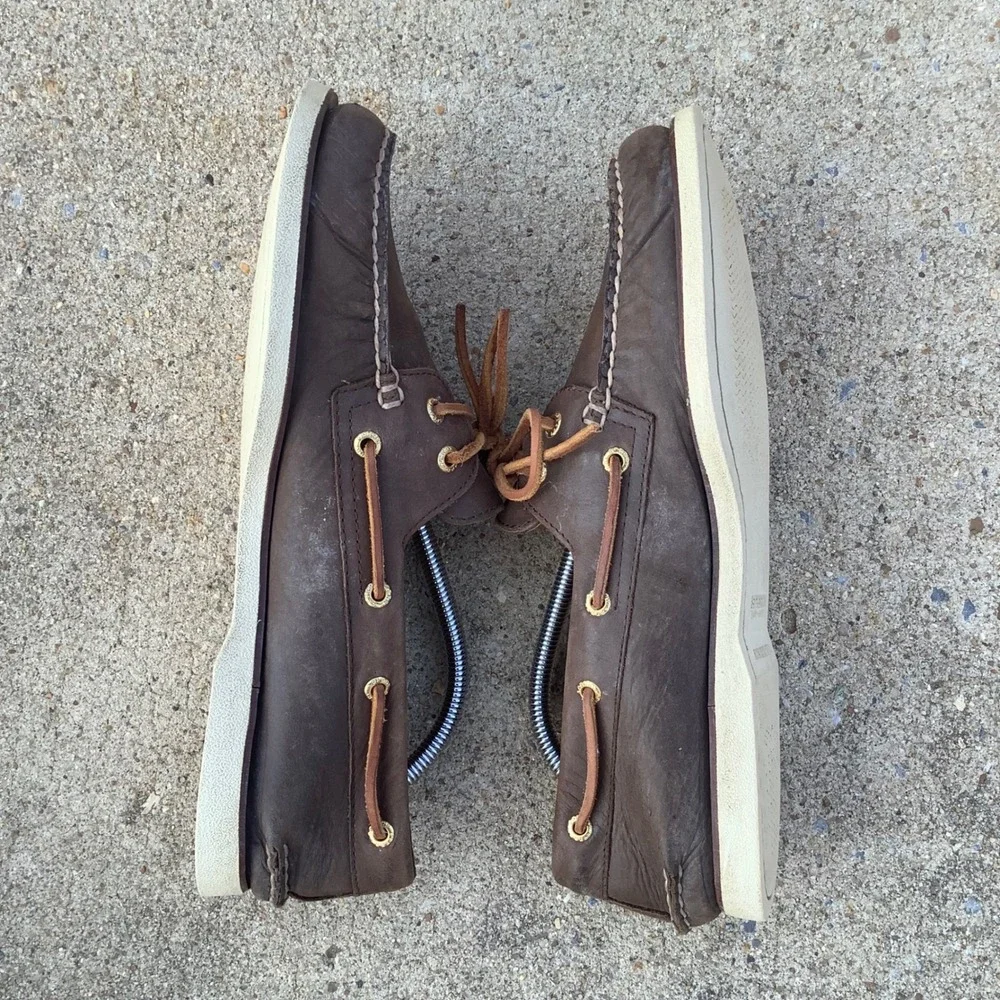 Sperry Gold Cup Authentic Original Boat Shoes Mens 11 M Brown Leather 0219493